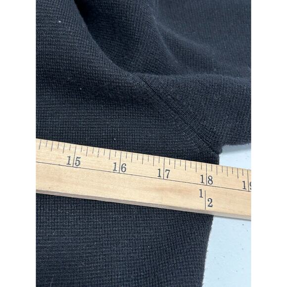 J.CREW Cardigan Sweater Women Small Black Knit Wool Blend Long Sleeve Open Front - Picture 7 of 7